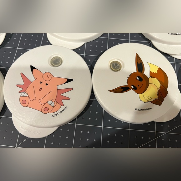 Pokemon Tupperware Impressions dripless lids only- qty 20 - Picture 6 of 9